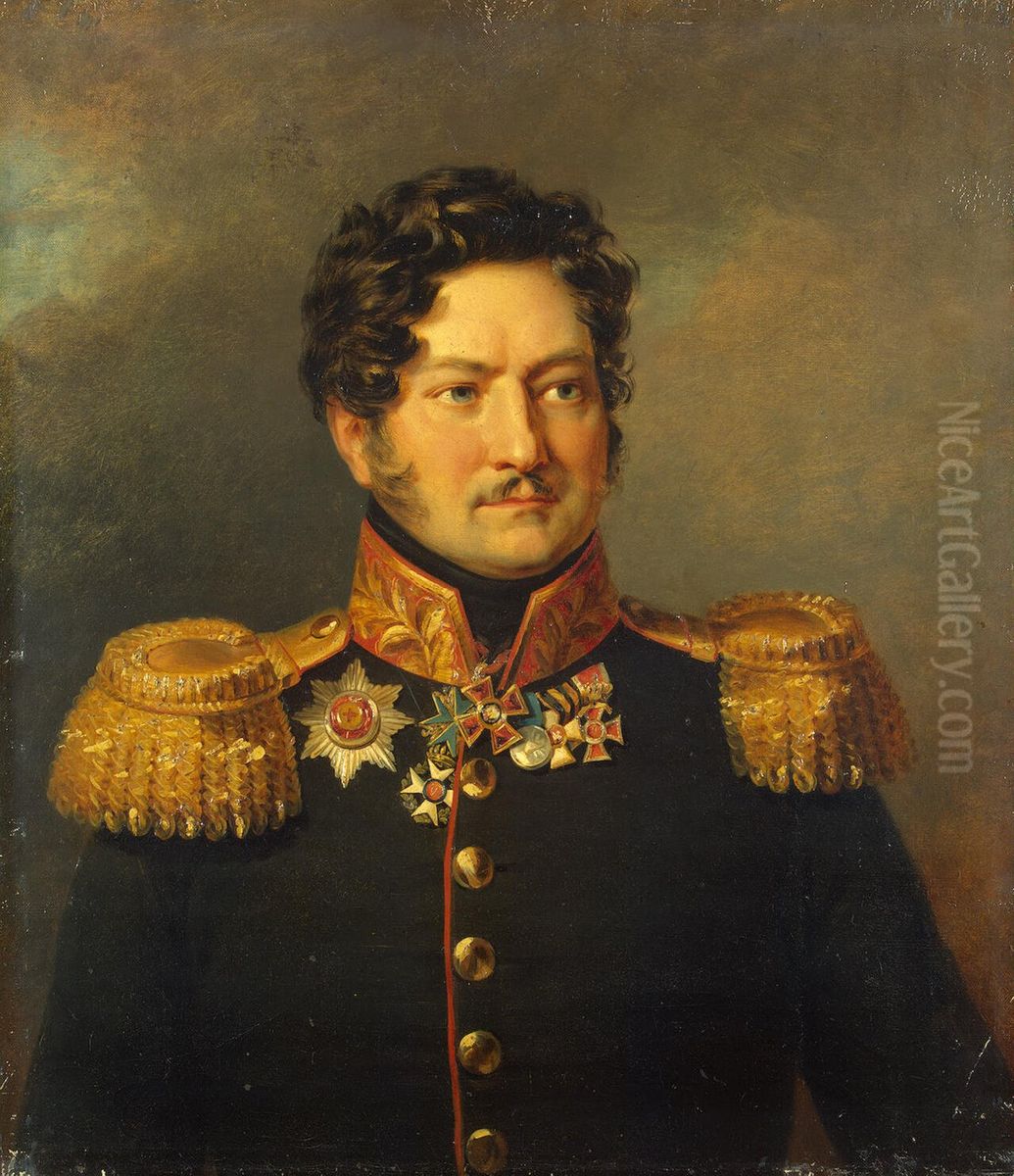 Portrait of Dmitry L. Ignatyev (1771-1833) Oil Painting by George Dawe