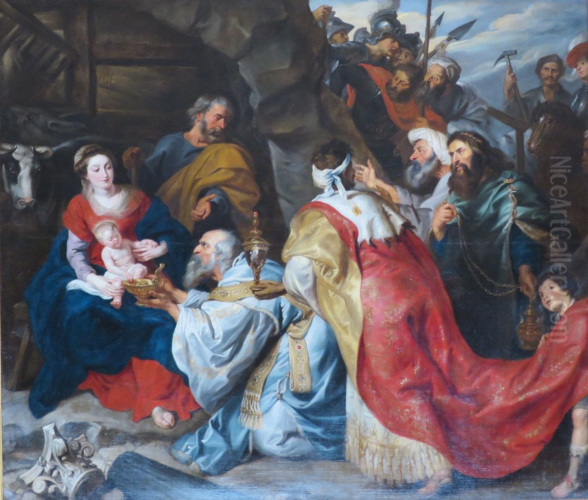 Adoration of the Magi Oil Painting by (studio of) Rubens, Peter Paul