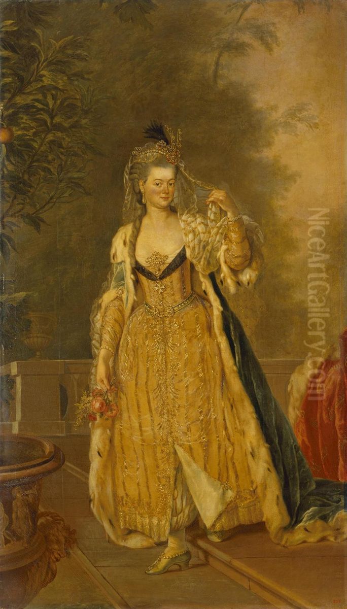 Portrait of Anna Elizabeth Louise Ferdinanda of Prussia Oil Painting by Anna Dorothea Therbusch