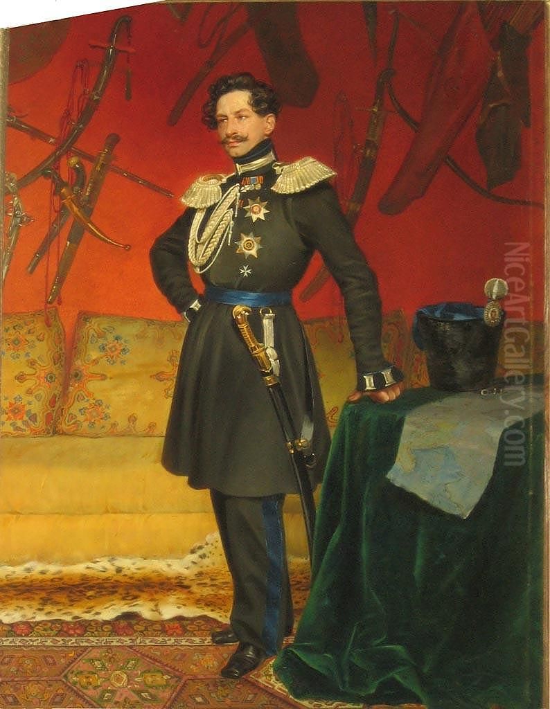 Portrait of General Count V.A.Perovsky Oil Painting by Vasilij Raev