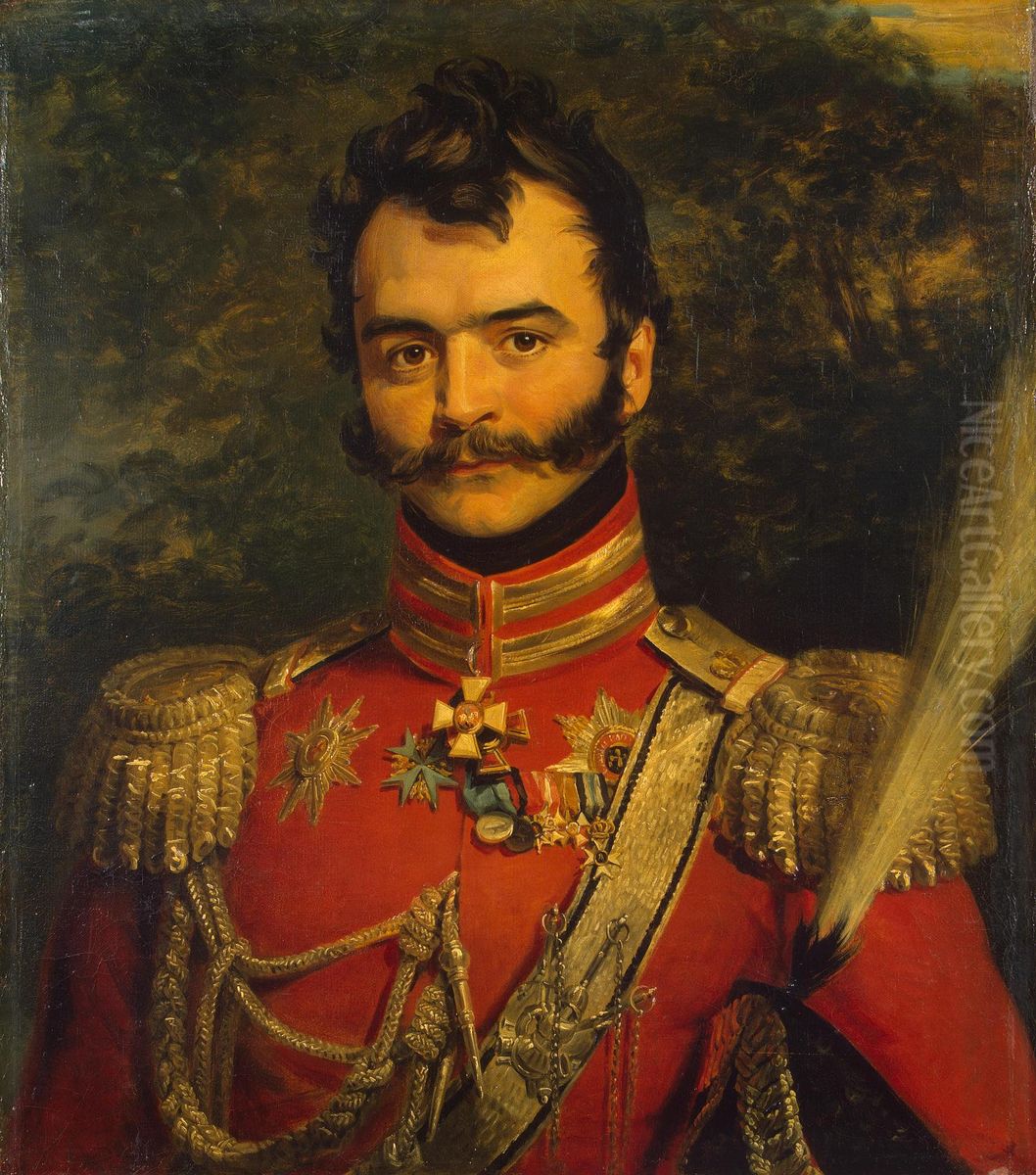 Vasily Orlov-Denisov, Russian general Oil Painting by George Dawe