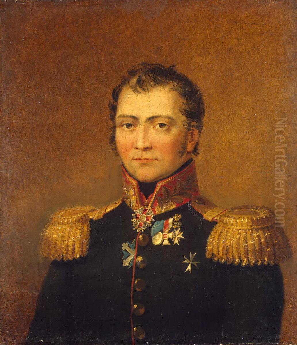 Portrait of Semyon Kh. Stavrakov (1763/64-1819) Oil Painting by George Dawe