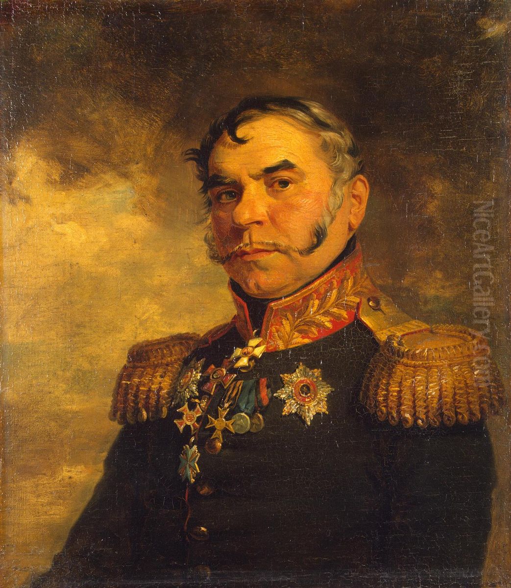 Portrait of Grigory I. Lisanevich (1756-1832) Oil Painting by George Dawe