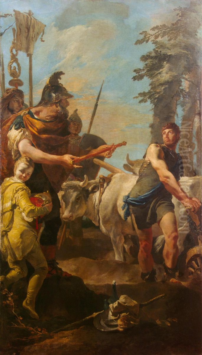 Dictatorship Offered to Cincinnatus Oil Painting by Giovanni Battista Tiepolo
