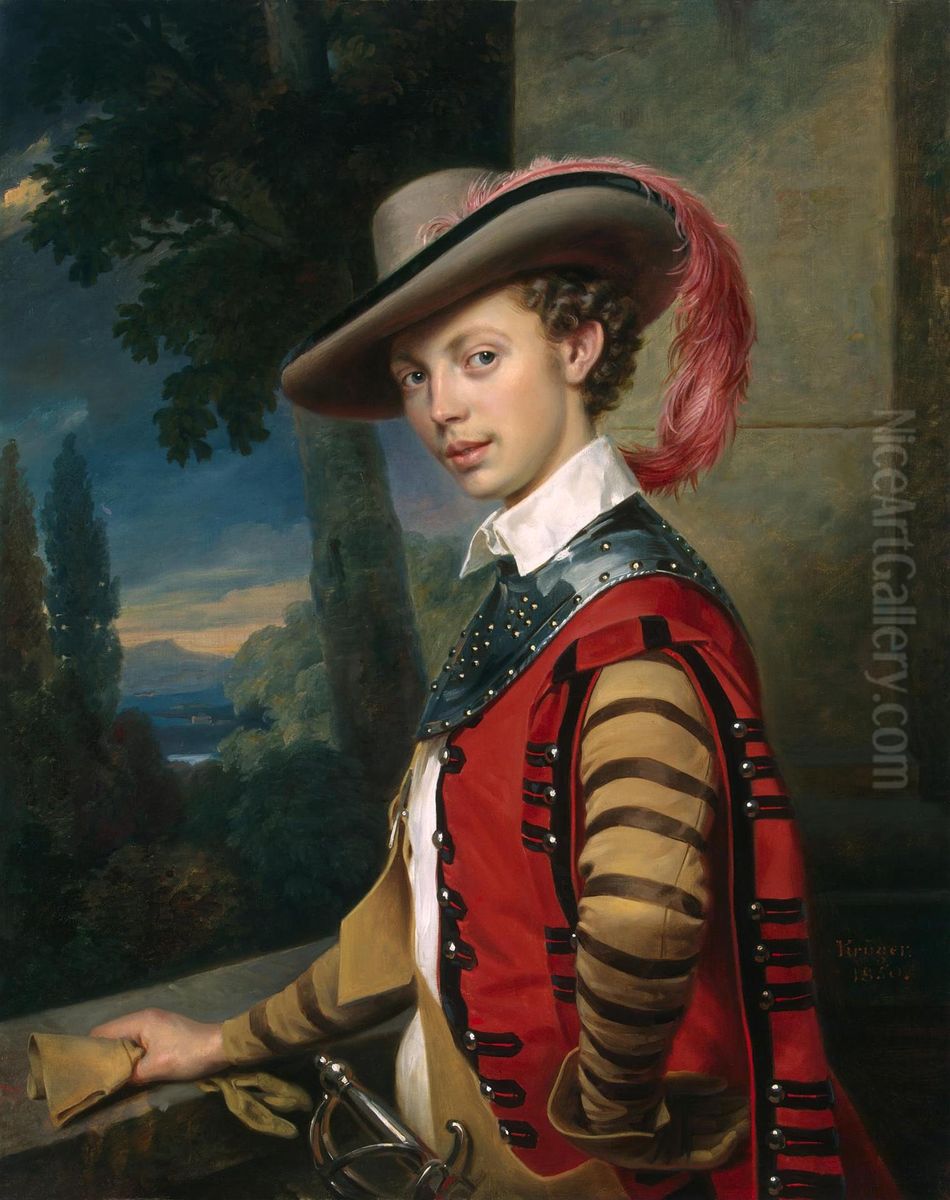 Portrait of Prince Nikolai Saltykov Oil Painting by Franz Kruger