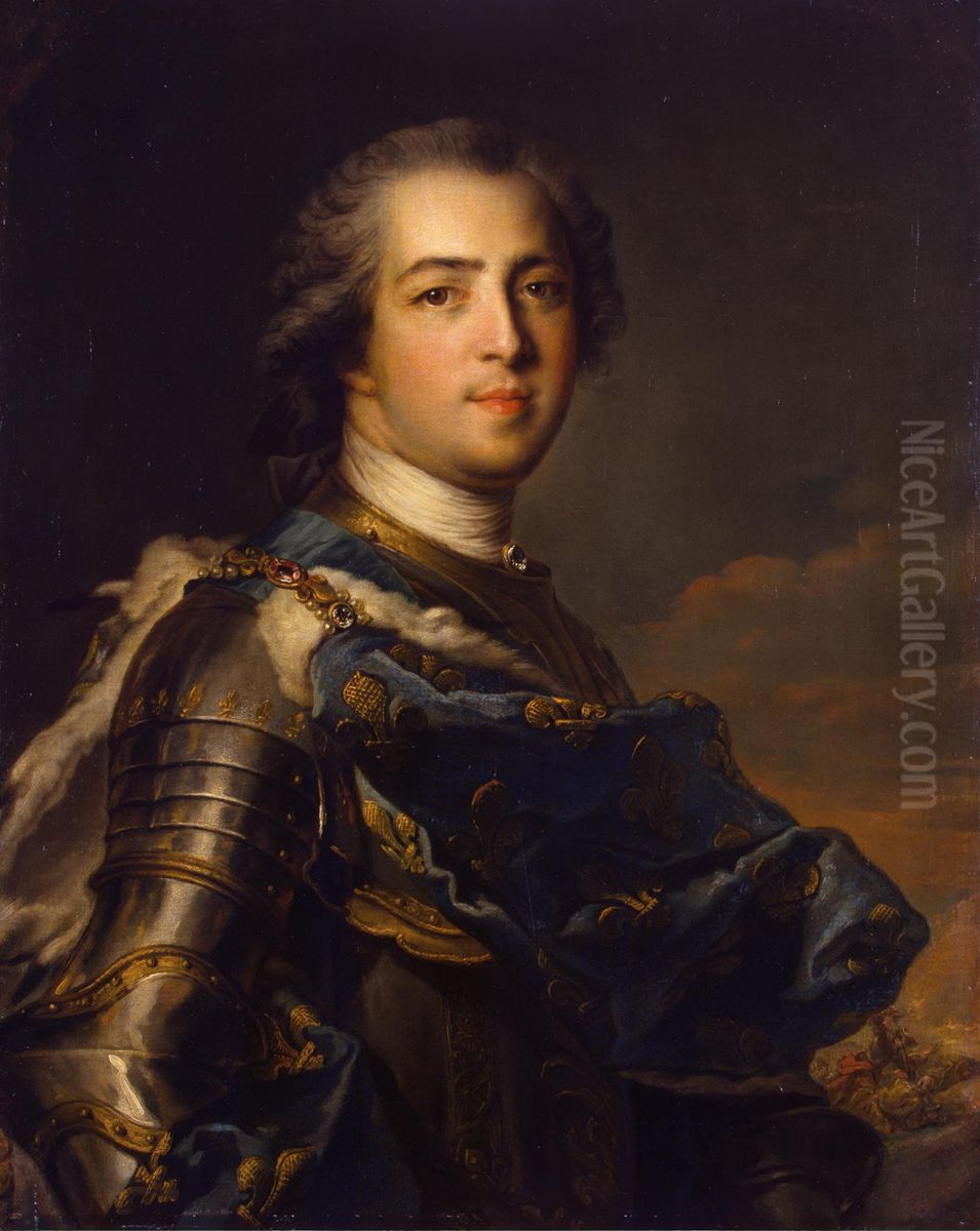 Portrait of  Louis XV Oil Painting by Jean-Marc Nattier