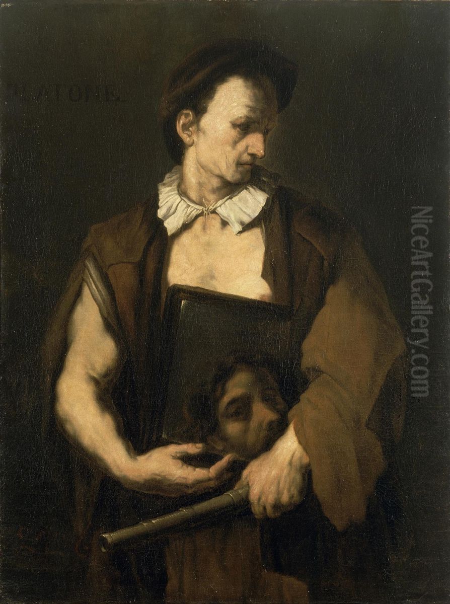 Philosopher Oil Painting by Luca Giordano