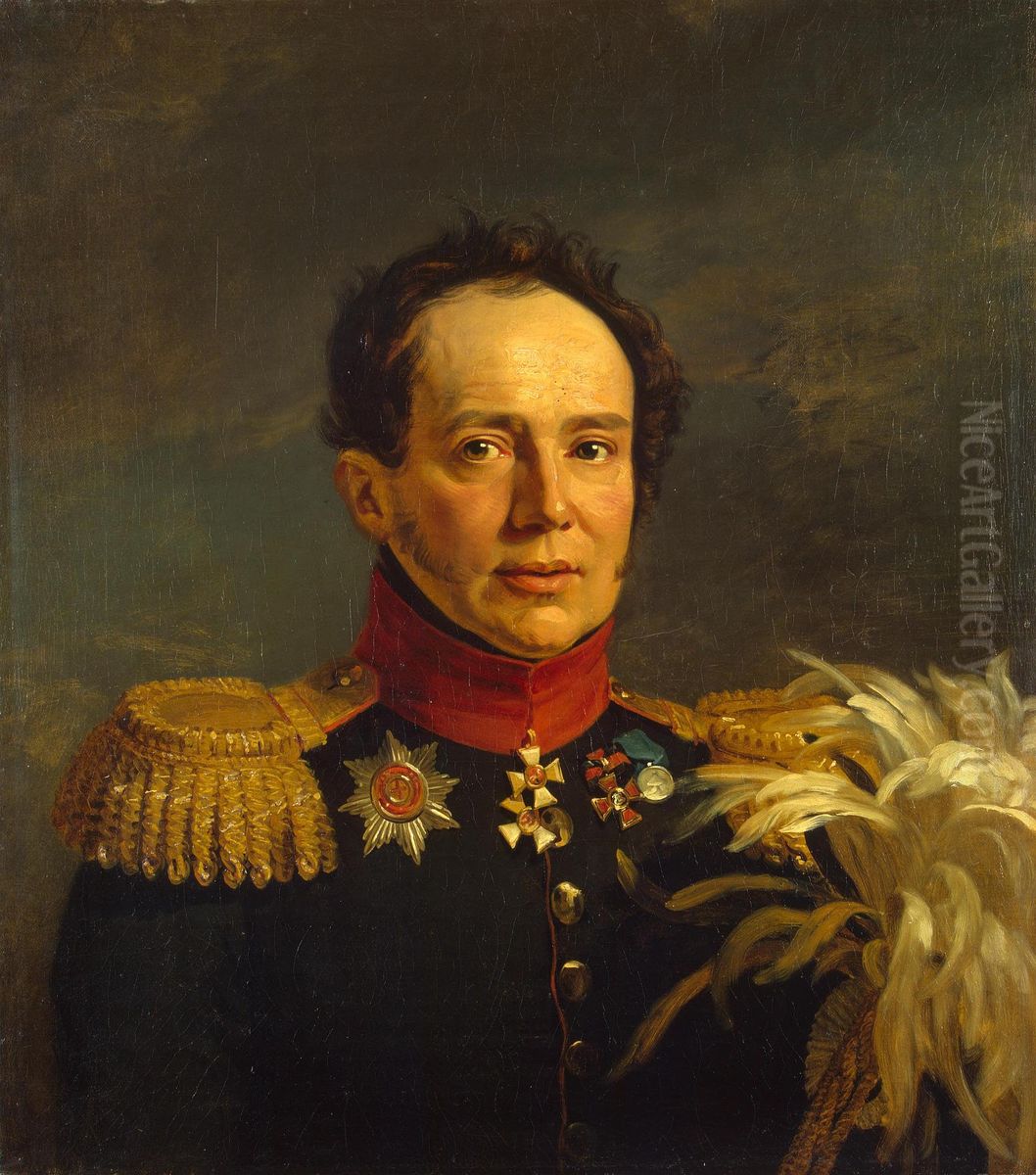 Portrait of Nikolai S. Sulima (1777-1840) Oil Painting by George Dawe
