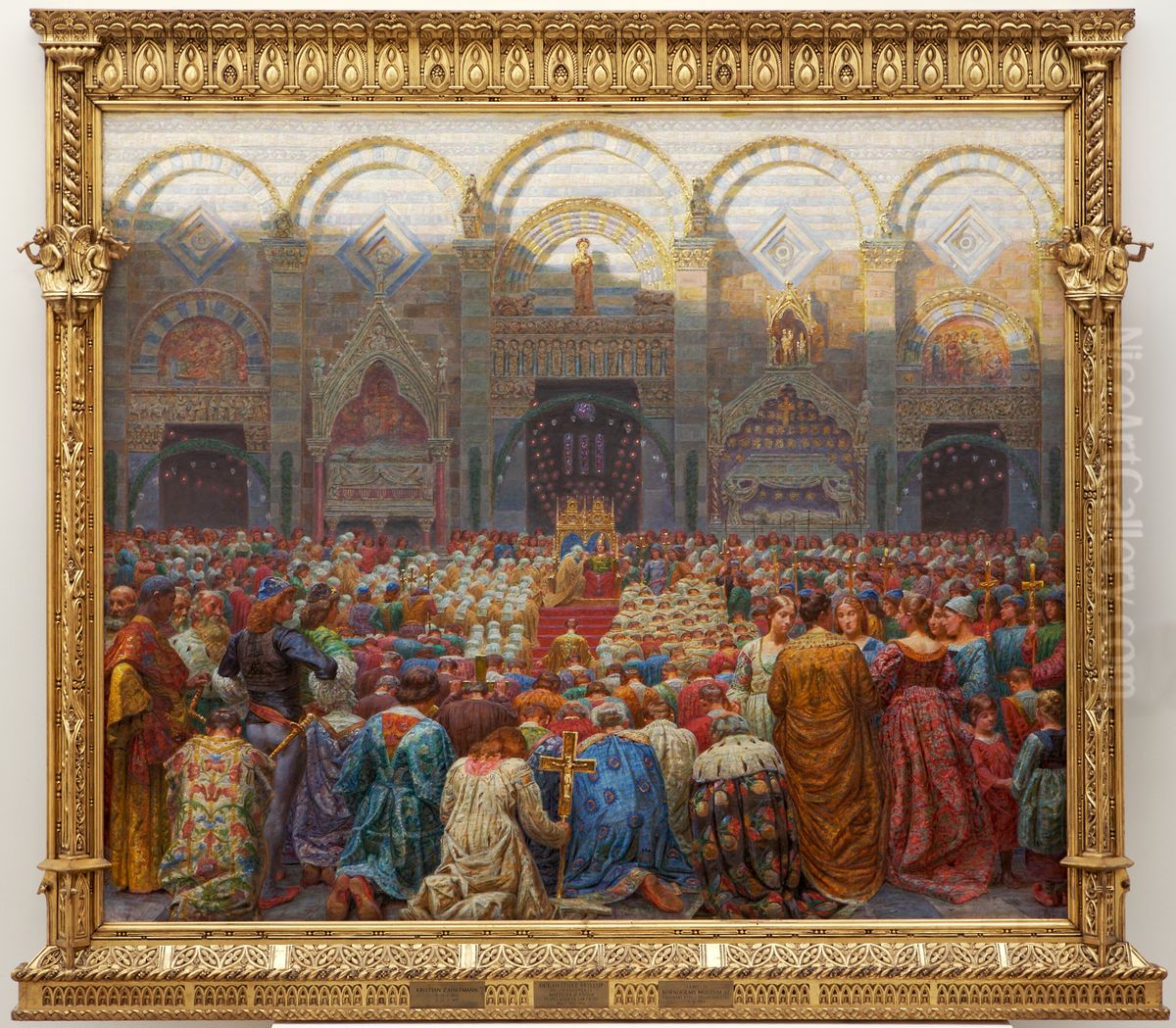 The mysterious wedding in Pistoia. Oil Painting by Kristian Zahrtmann
