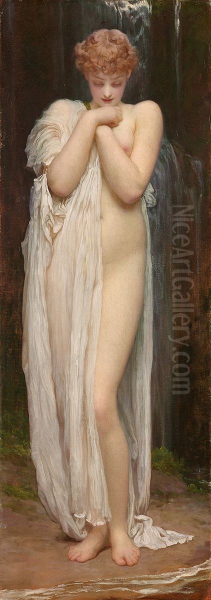 Crenaia, the Nymph of the Dargle Oil Painting by Lord Frederick Leighton