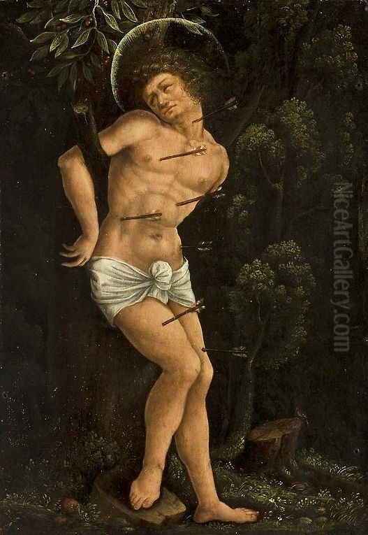 Saint Sebastian. Oil Painting by Wolf Huber