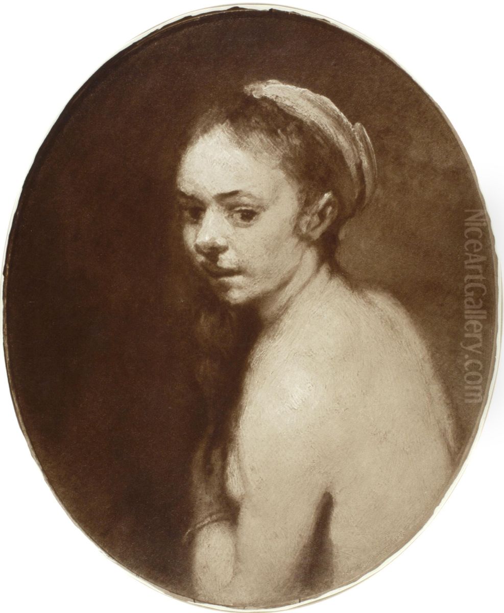Study of Susannah Bathing Oil Painting by Rembrandt
