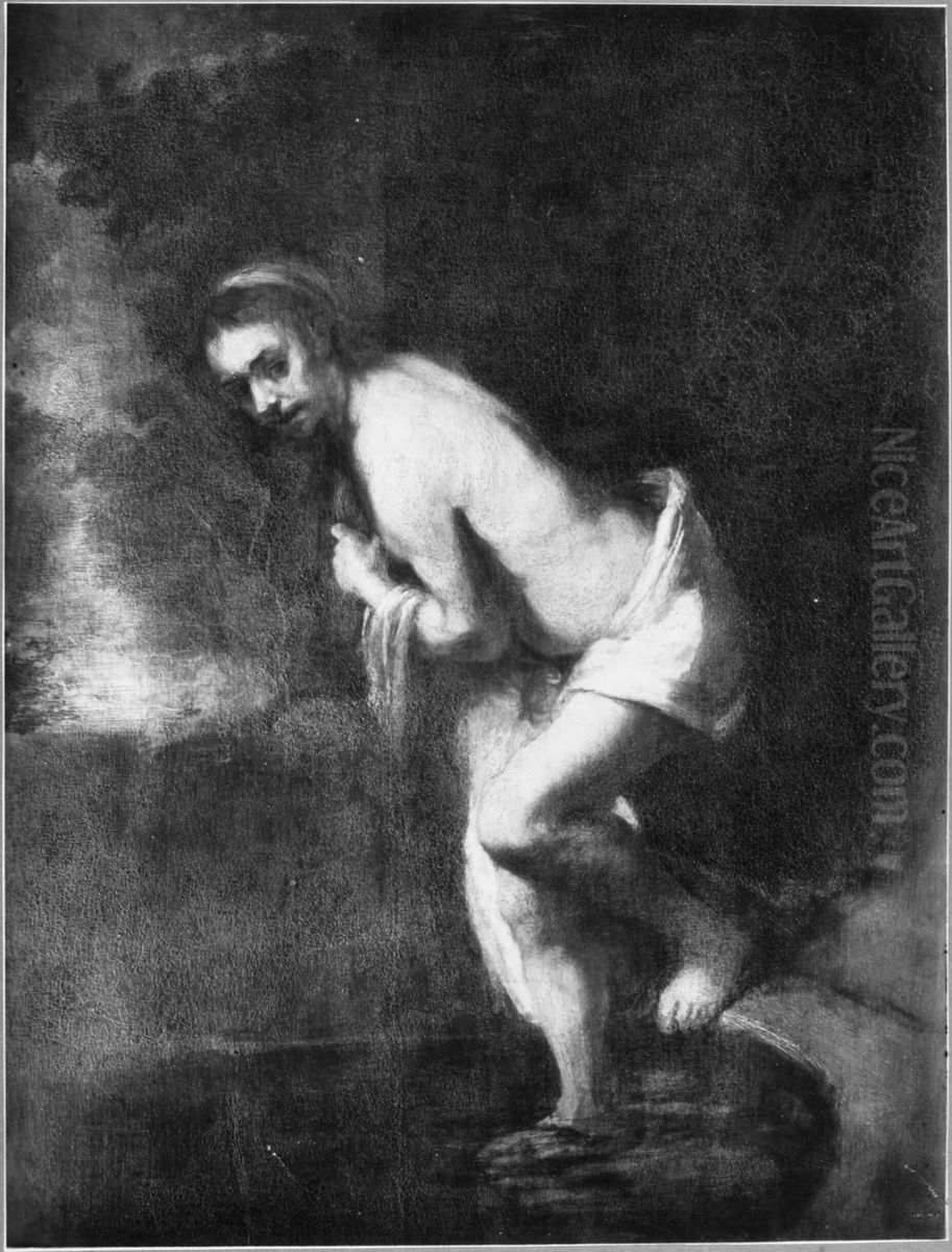 Study for Susanna in her Bath (Louvre) Oil Painting by Rembrandt