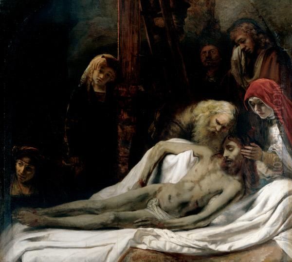 Lamentation 1650 Oil Painting by Rembrandt