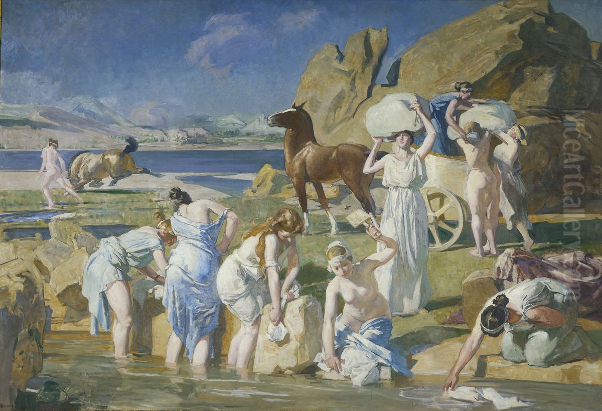 Nausicaa Oil Painting by Lucien Simon