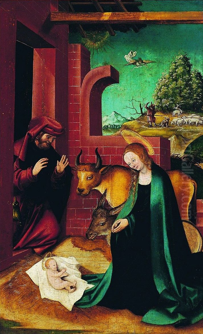 Adoration of the Child Oil Painting by Hans Burgkmair the elder