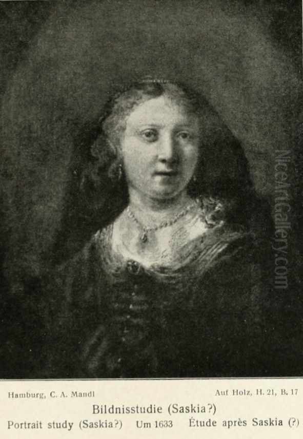 Saskia Oil Painting by Rembrandt