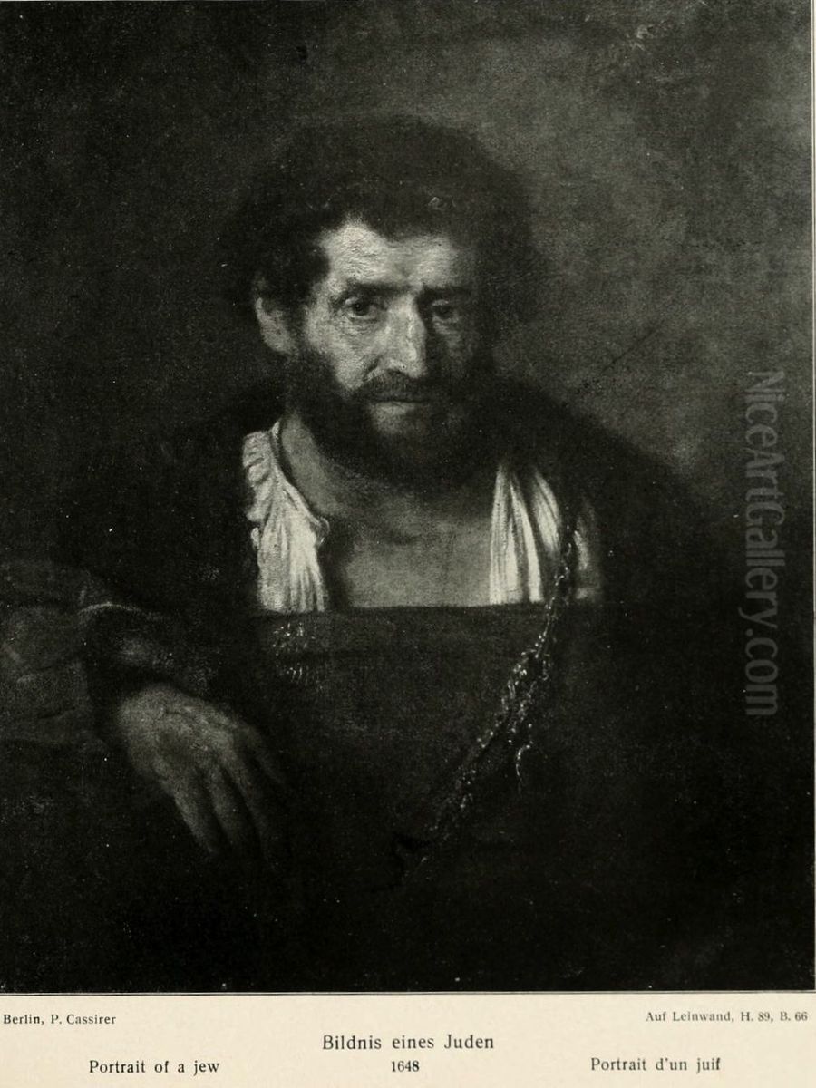 Portrait of a Jew Oil Painting by Rembrandt