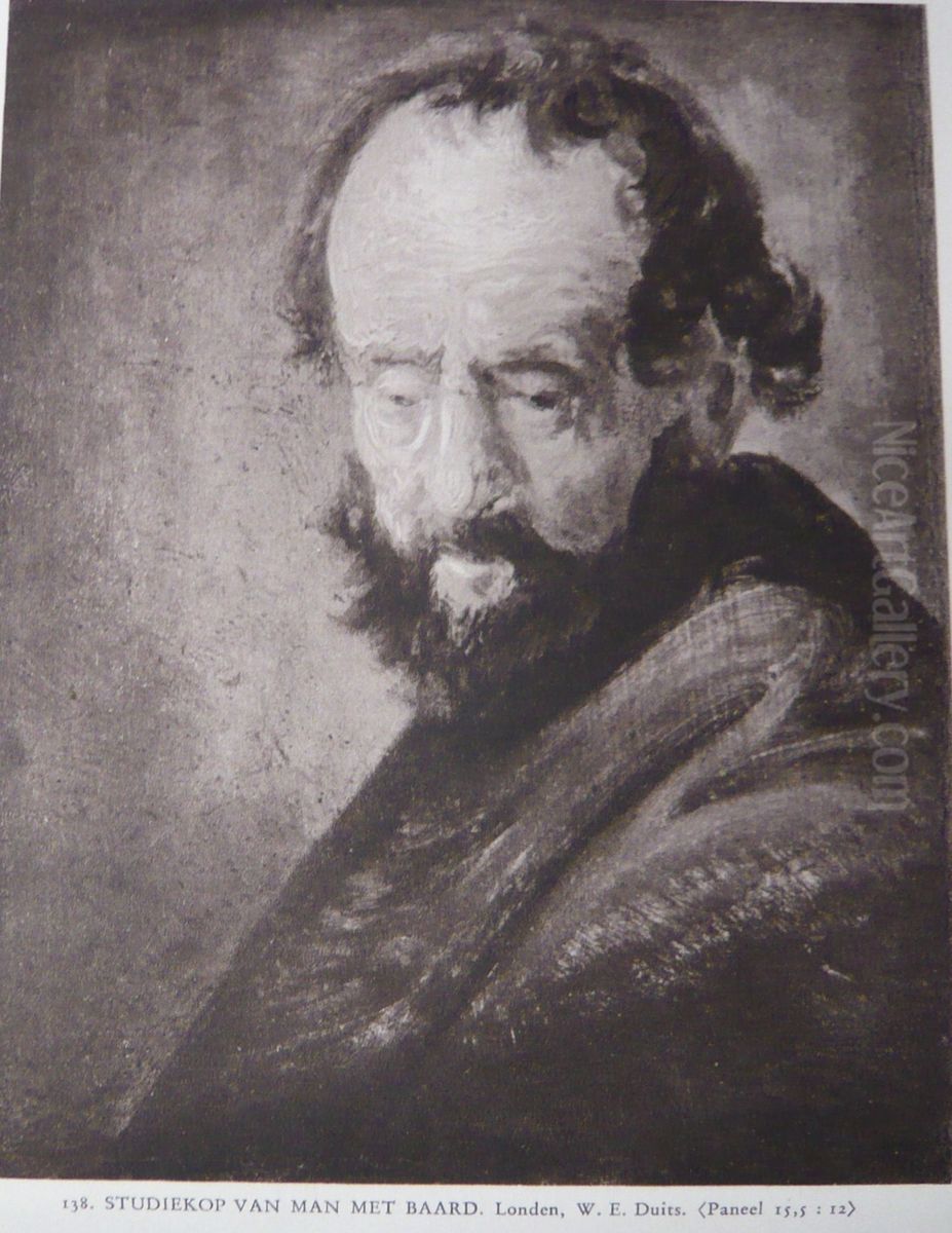 Old Man (other version in Ashmolean) Oil Painting by Rembrandt