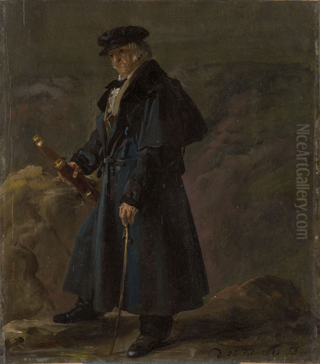 The Polish General Karol Kniaziewicz Oil Painting by Johan Wilhelm Ludwig Dahl