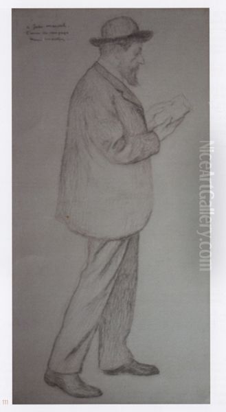 Le peintre Henri Marre Oil Painting by Henri-Jean Guillaume Martin