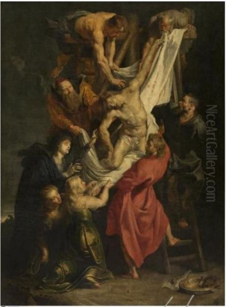 57-58) Oil Painting by (studio of) Rubens, Peter Paul