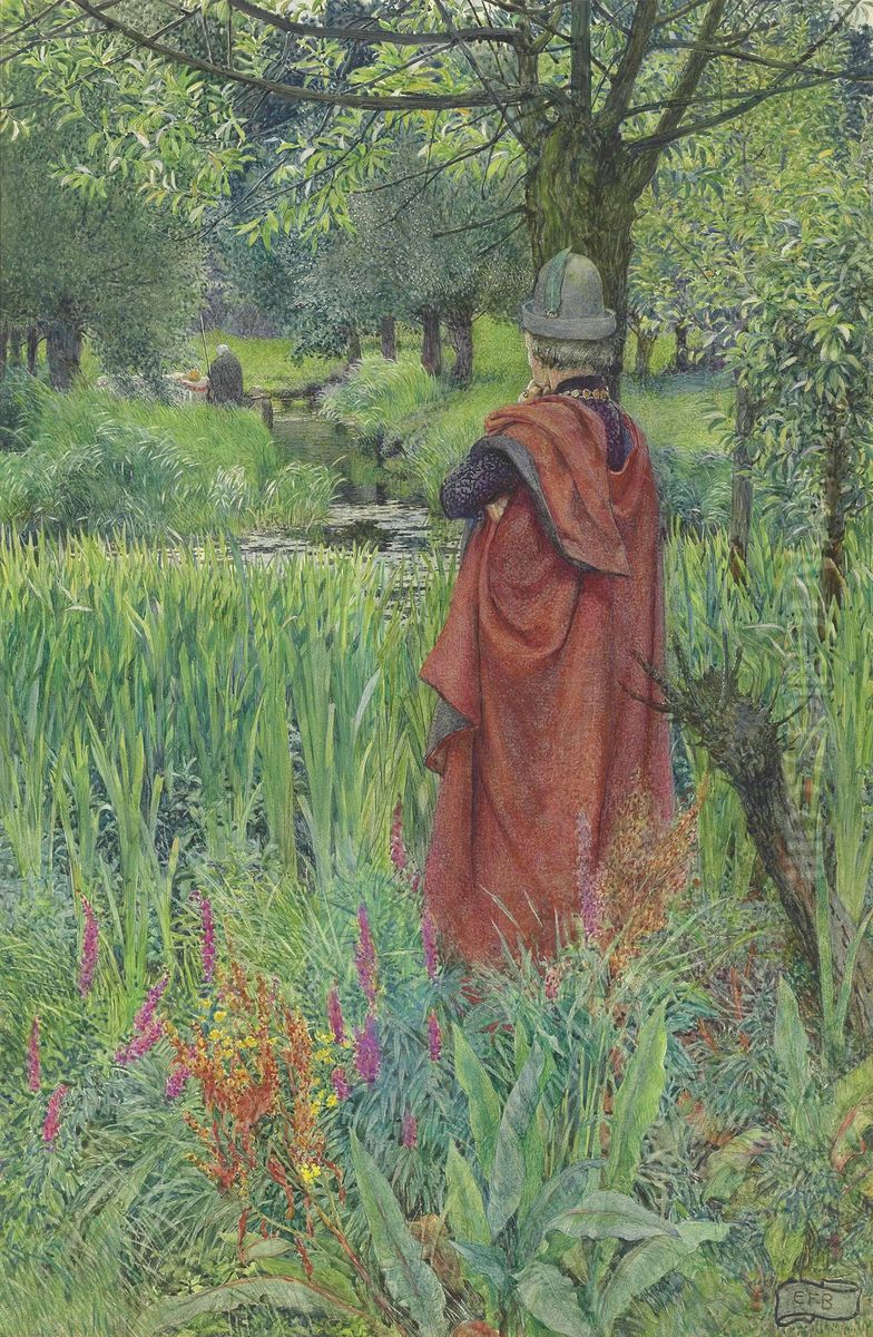 Farewell, fair Lily Oil Painting by Eleanor Fortescue-Brickdale