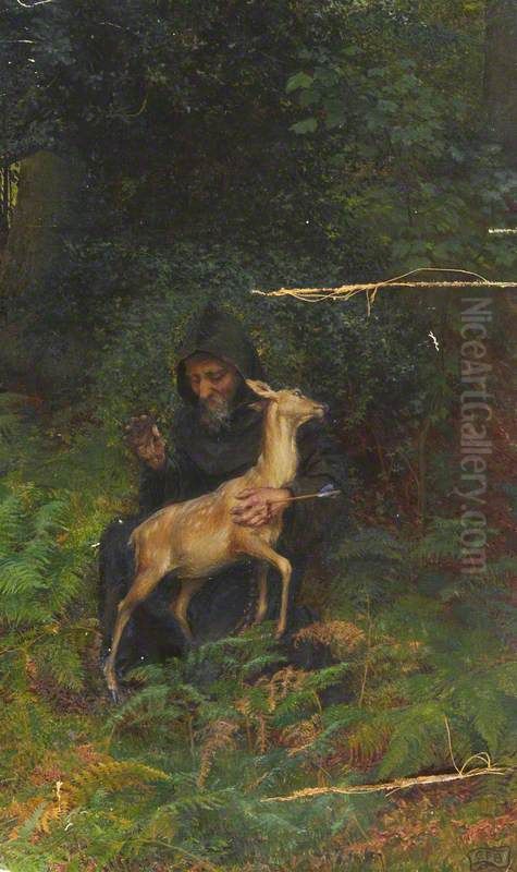 The Legend of Saint Giles Oil Painting by Eleanor Fortescue-Brickdale