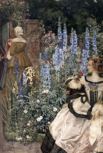 They toil not, neither do they spin Oil Painting by Eleanor Fortescue-Brickdale
