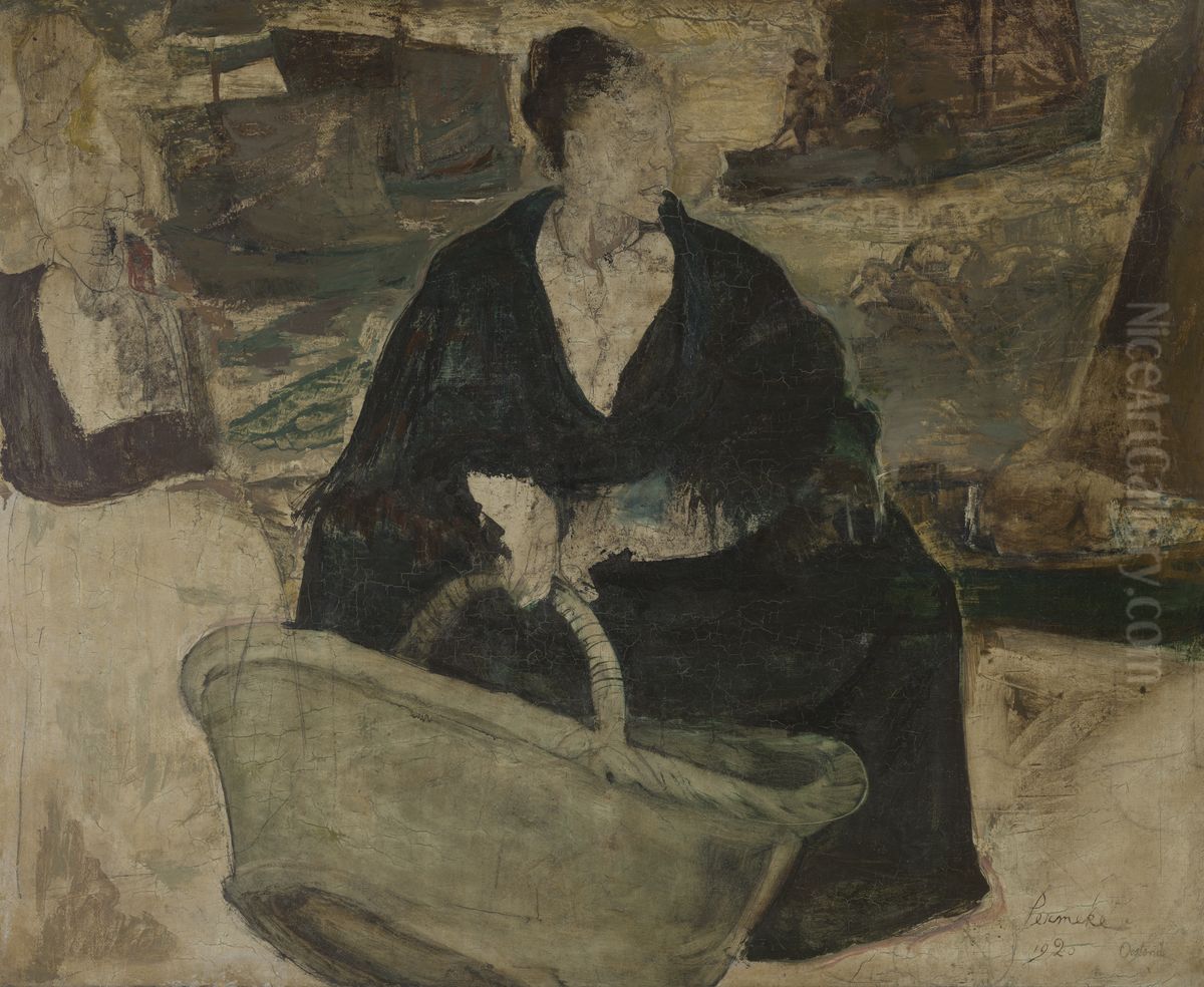 Vissersvrouw Oil Painting by Constant Permeke