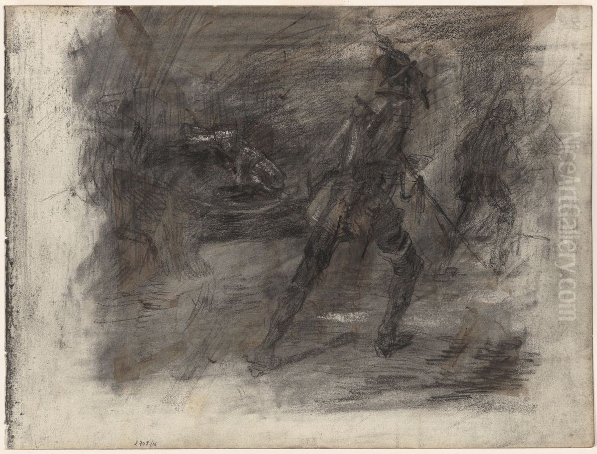 Don Quichotte Oil Painting by James Ensor