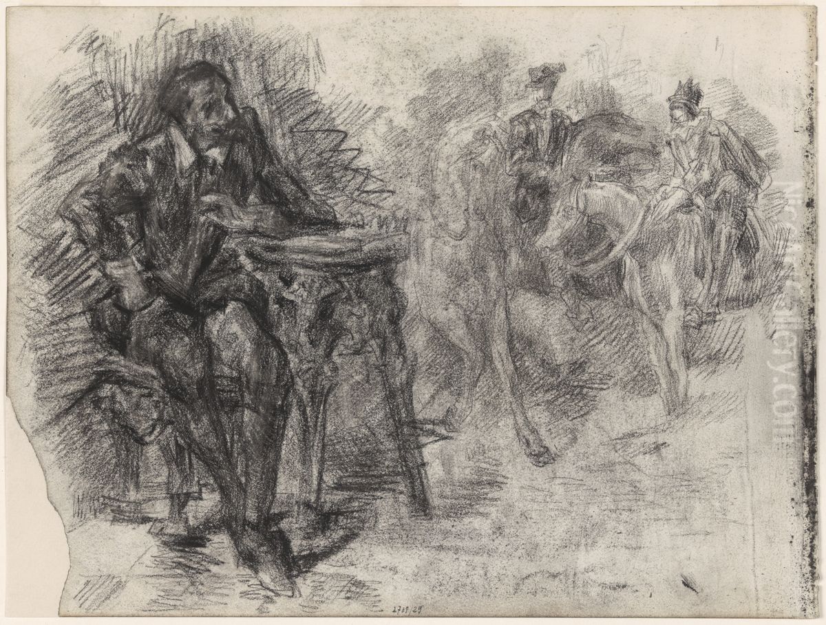 Don Quichotte Oil Painting by James Ensor