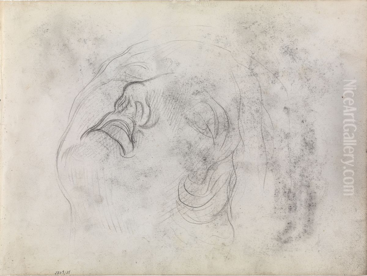 Antieke kop Oil Painting by James Ensor