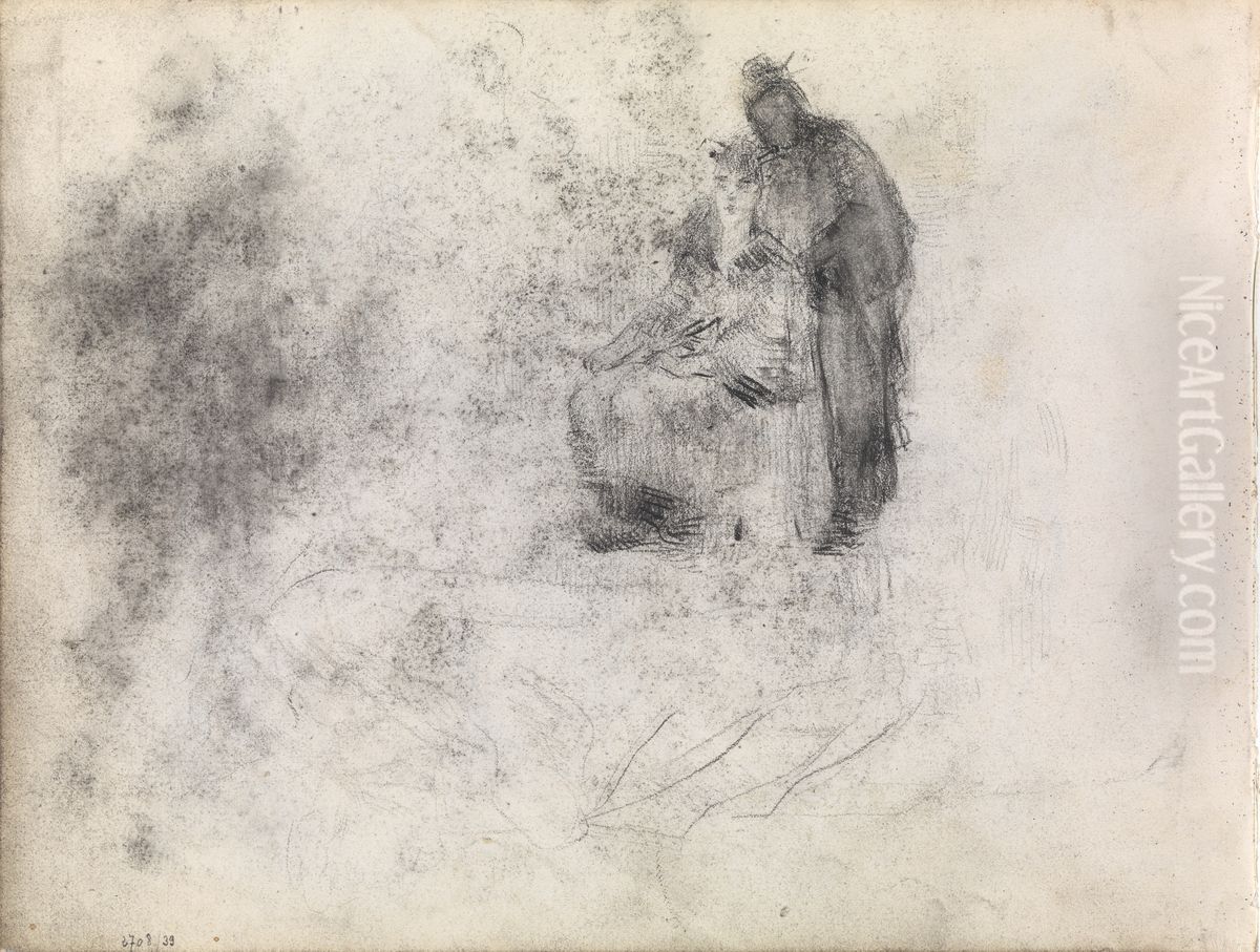 Oosters paar Oil Painting by James Ensor