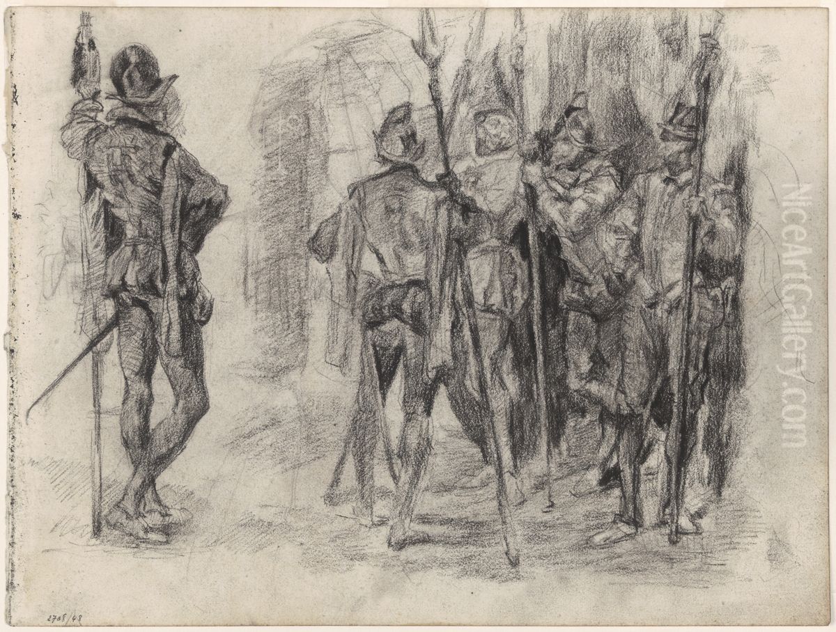 Don Quichotte Oil Painting by James Ensor