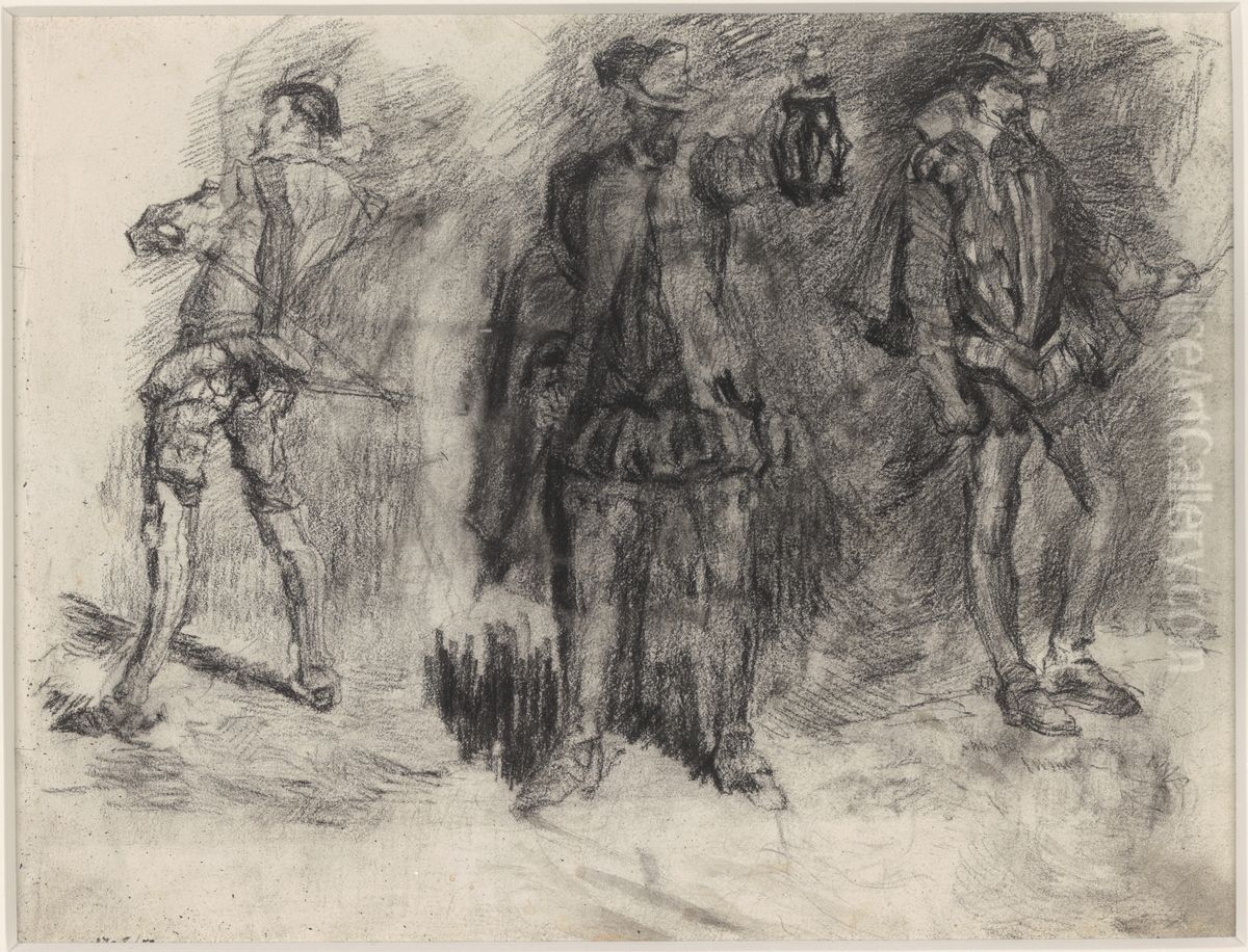 Don Quichotte Oil Painting by James Ensor