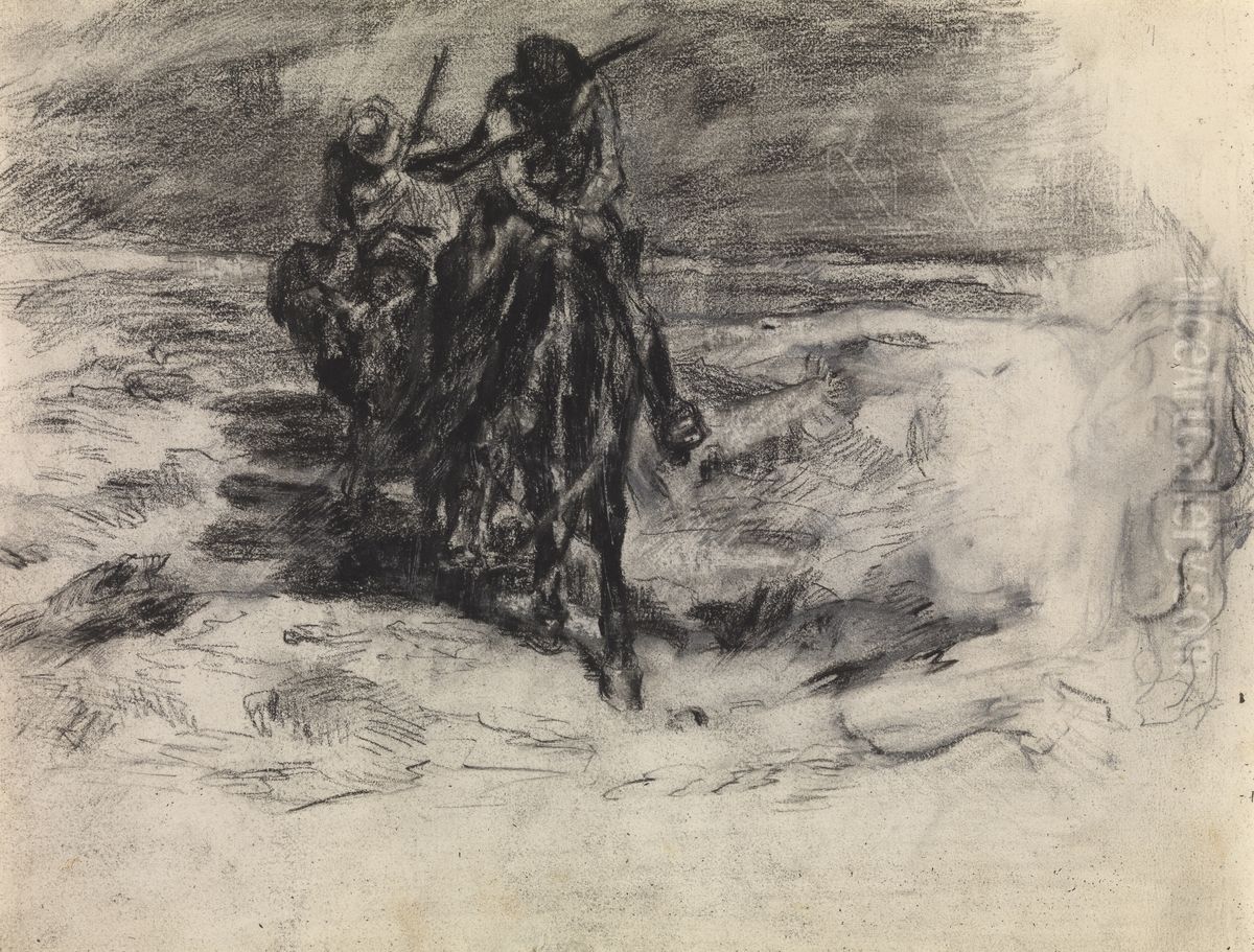 Don Quichotte Oil Painting by James Ensor