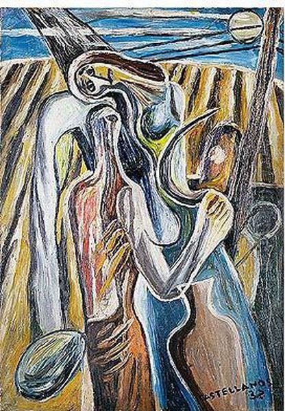 Rebelion Anarquista Oil Painting by Luis Castellanos