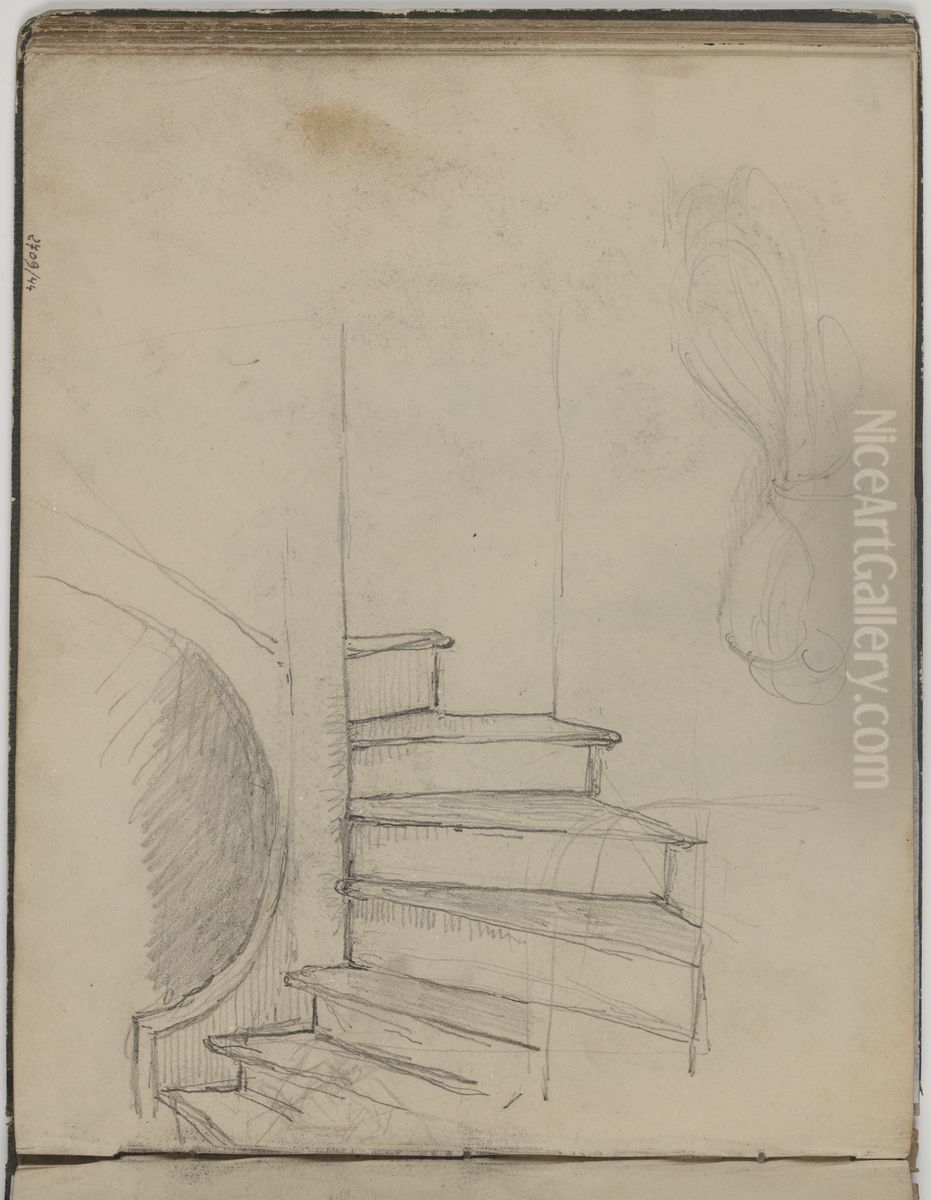 Wenteltrap Oil Painting by James Ensor