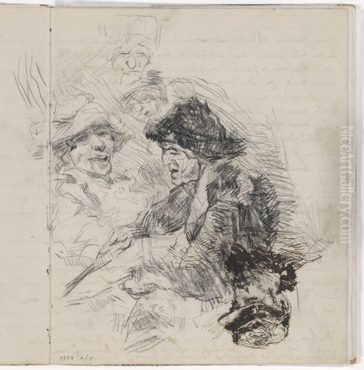 Vrouw die pannenkoeken bakt Oil Painting by James Ensor