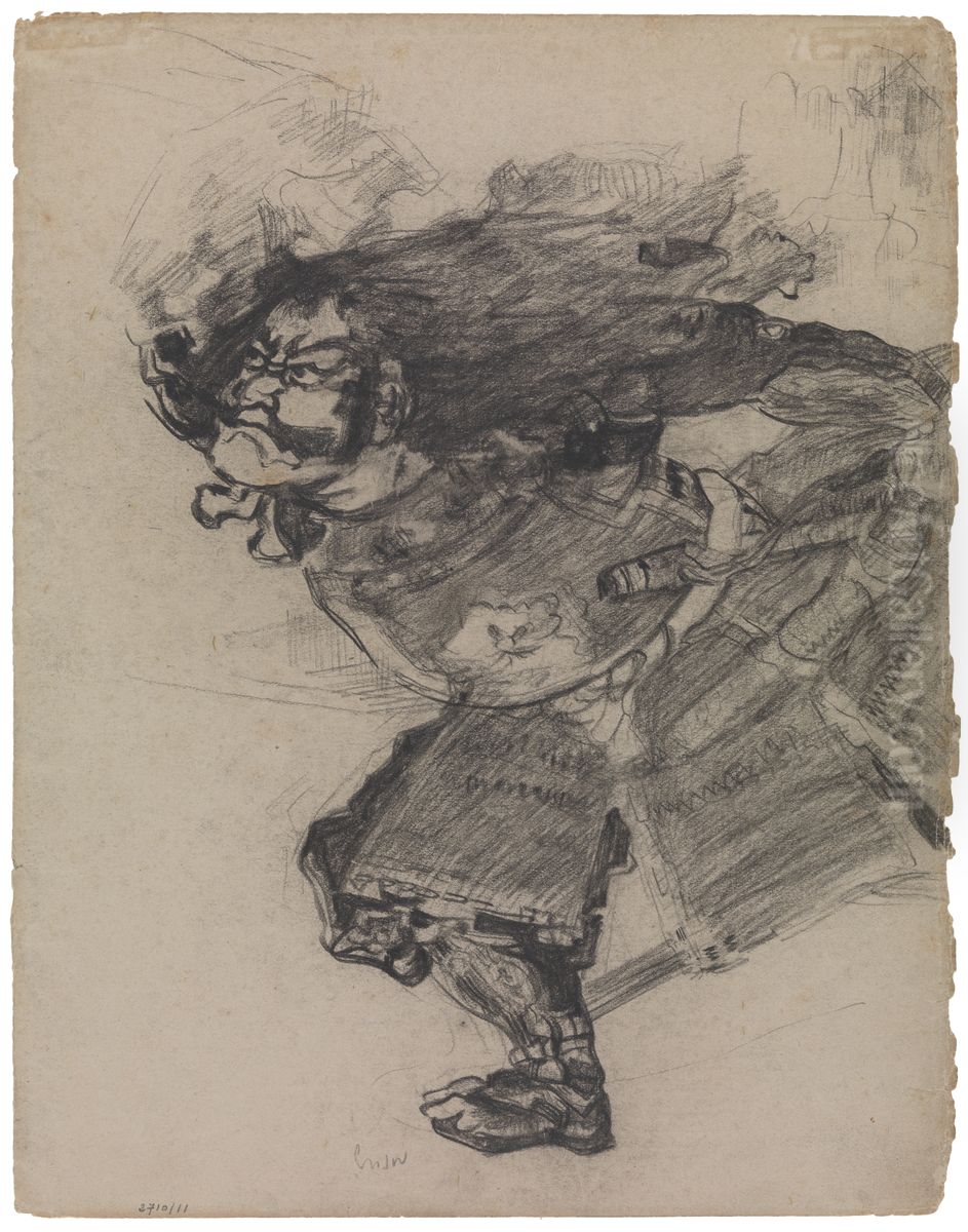 Chinoiserie, een krijger Oil Painting by James Ensor