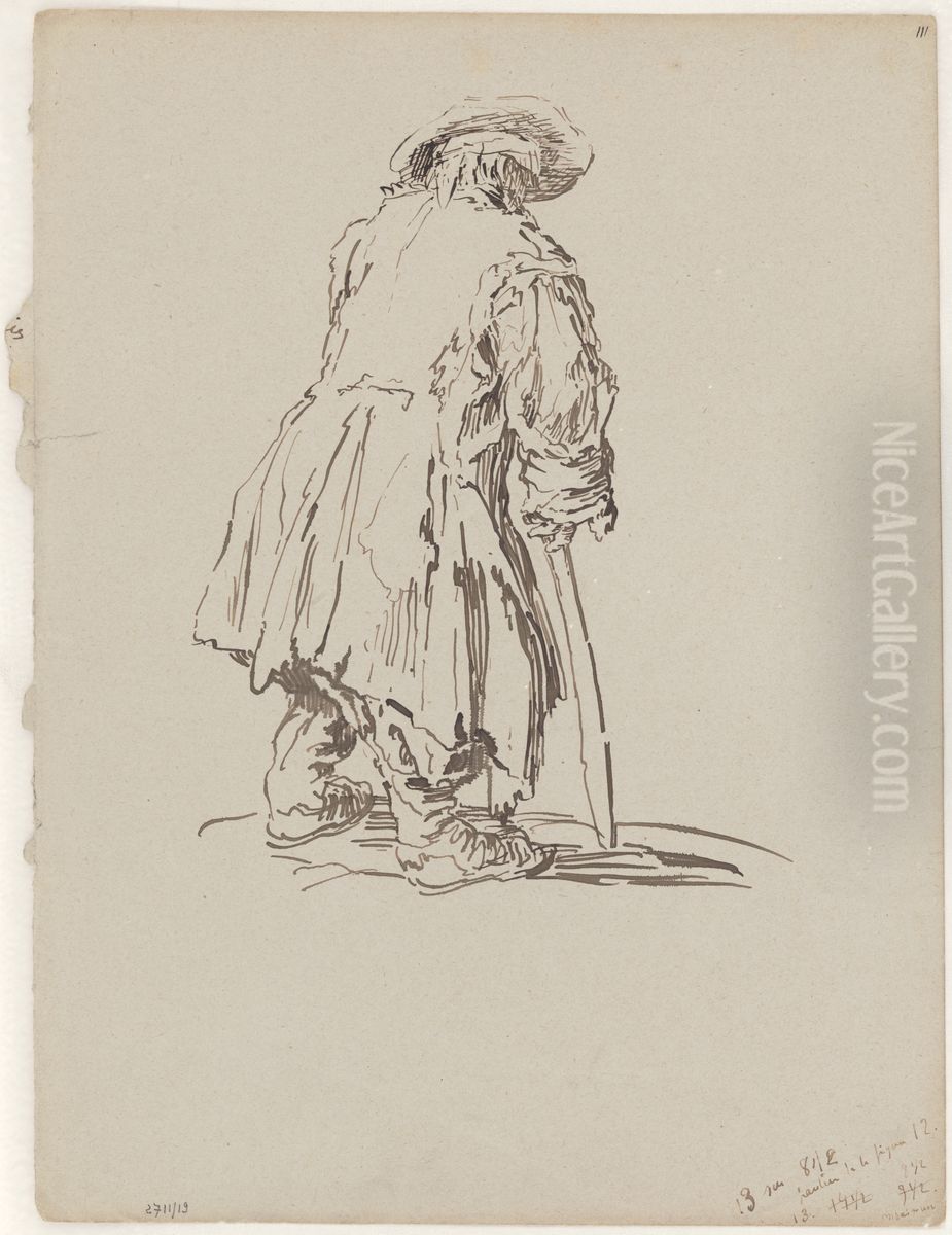 Bejaarde man Oil Painting by James Ensor