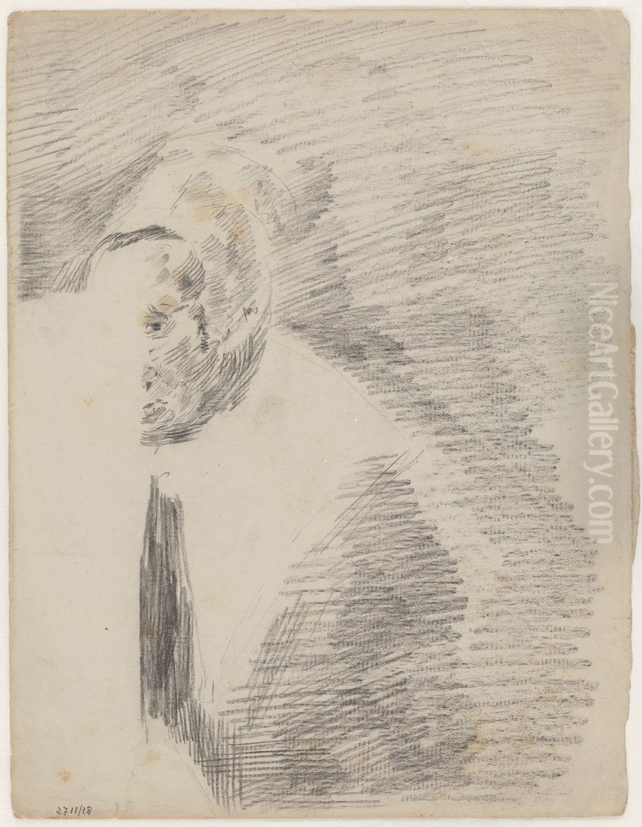 Regentessen van het Oudemannenhuis in Haarlem. Een figuur Oil Painting by James Ensor