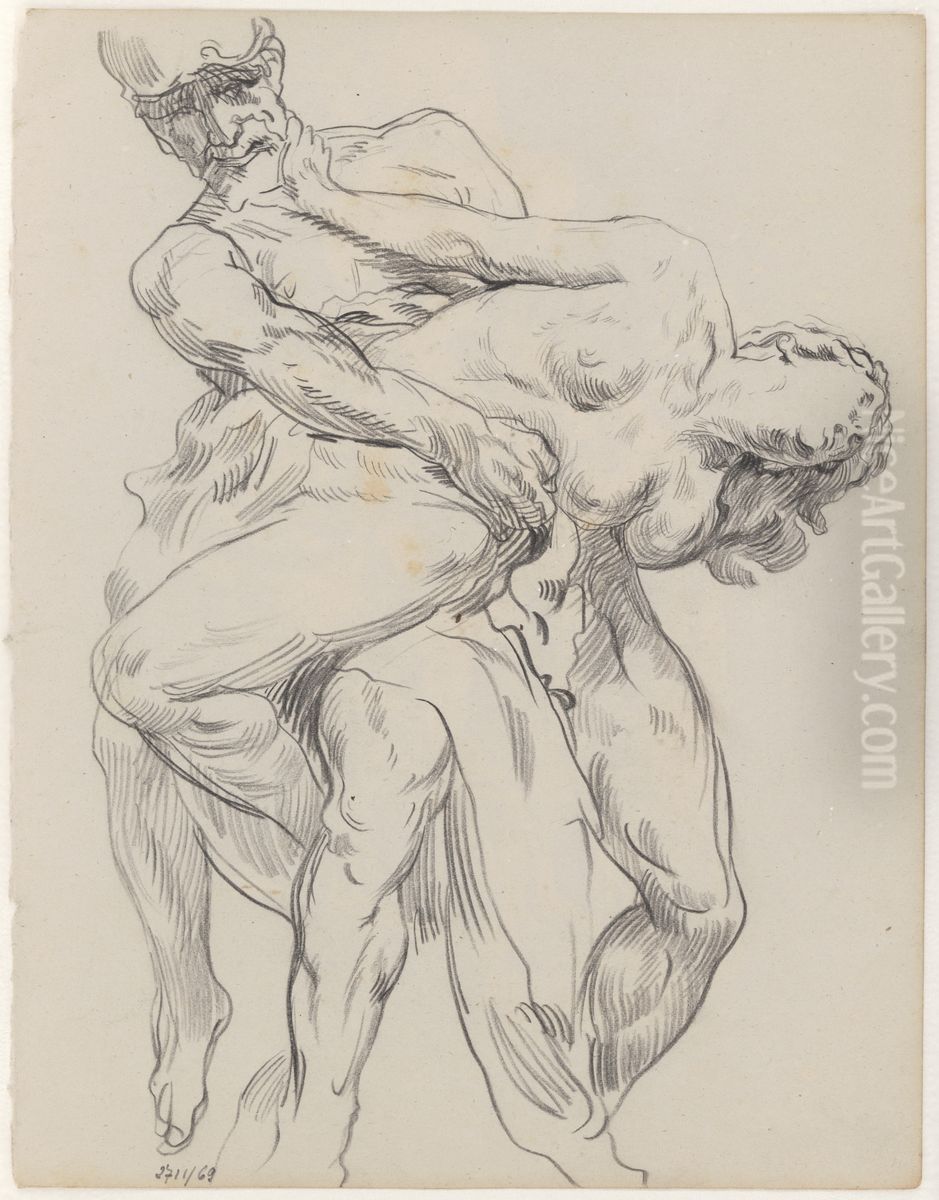 De roof der Sabijnse maagden Oil Painting by James Ensor