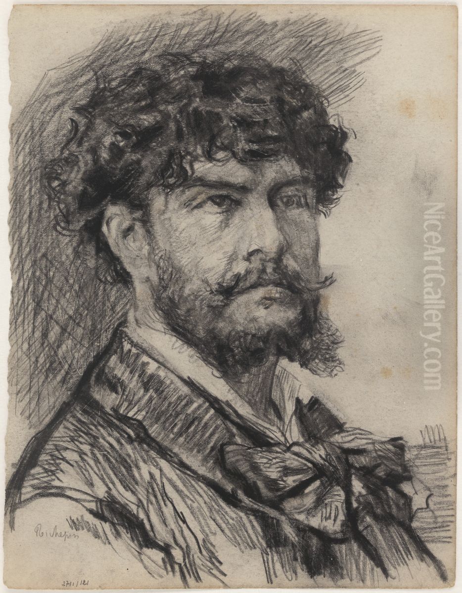 The Poet Jean Richepin Oil Painting by James Ensor