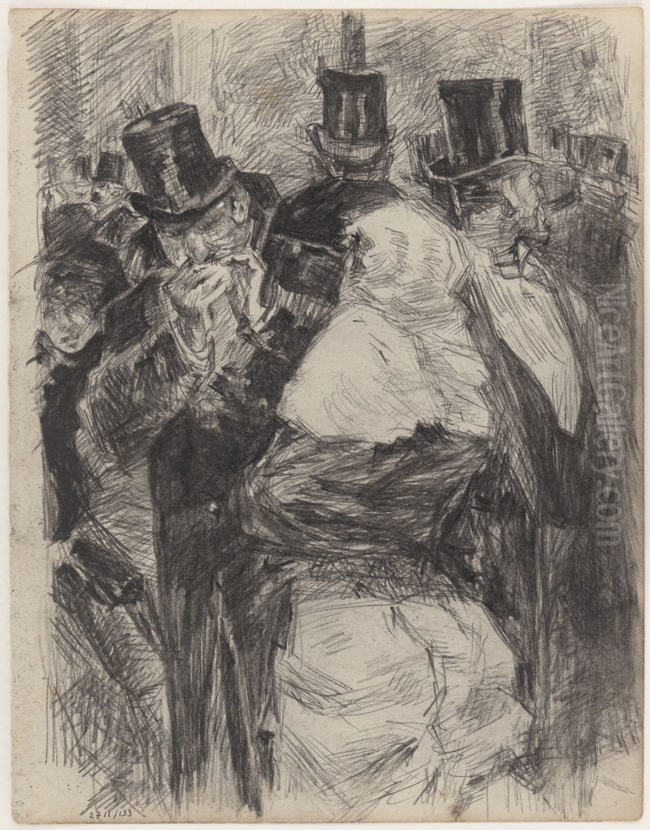 Wordly meeting Oil Painting by James Ensor