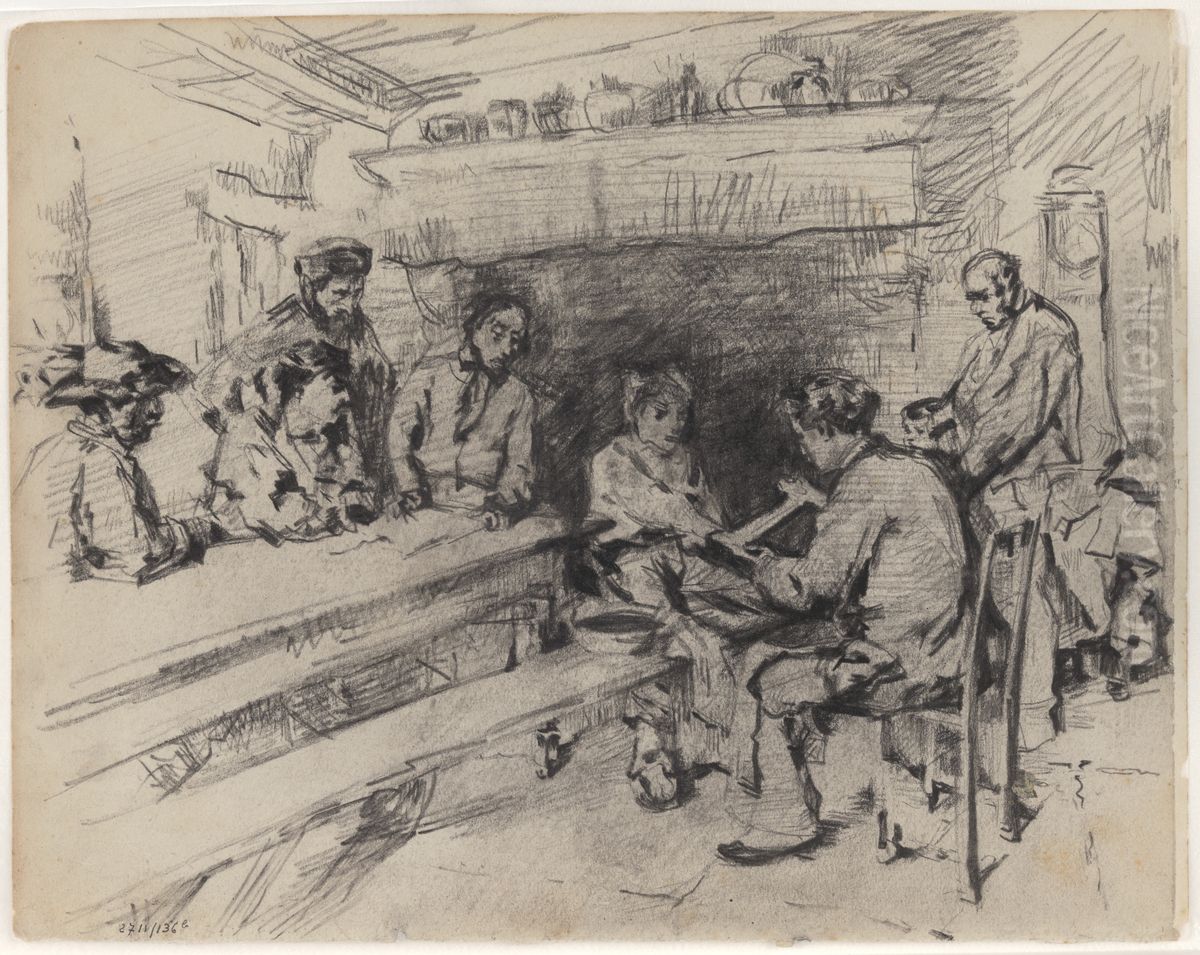 Een ongeval Oil Painting by James Ensor