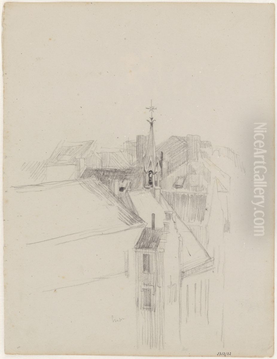 Van Izegemlaan in Ostend Oil Painting by James Ensor