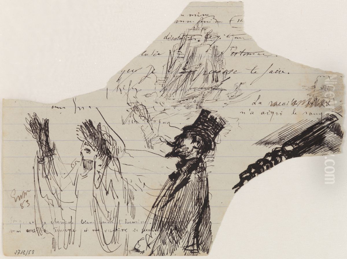 Dramatische scene Oil Painting by James Ensor