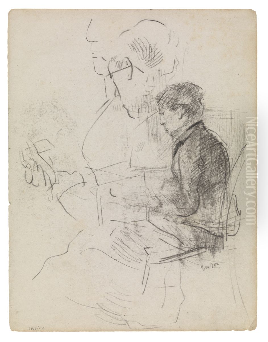 Moeder van Ensor Oil Painting by James Ensor